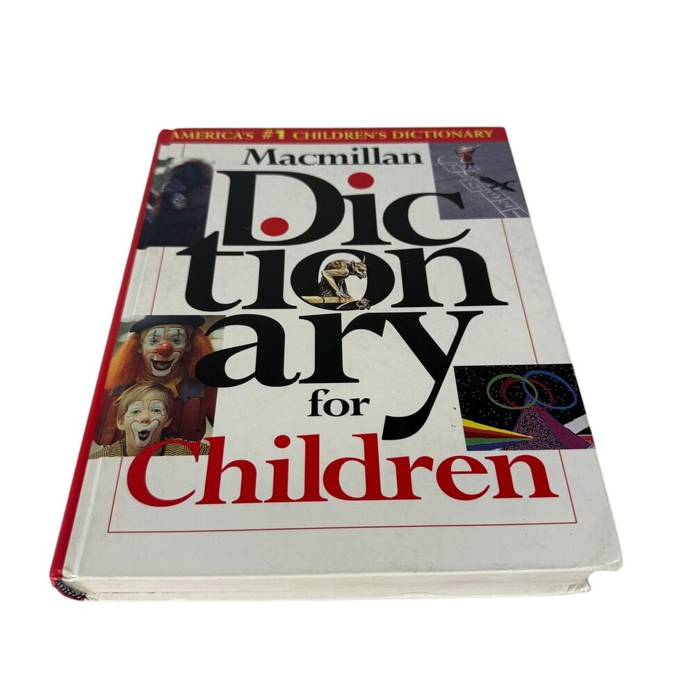 Vintage Macmillan Dictionary for Children Illustrated Hardcover Reference Book